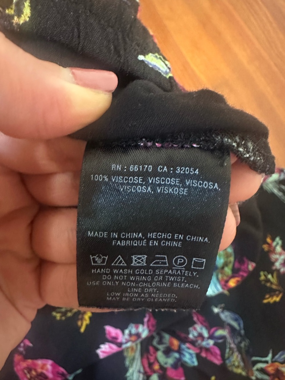 Anthropologie Black Peacock & Floral Wide-Leg Pants - Picture 5 of 9